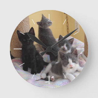 Cute Kittens Wall Clock