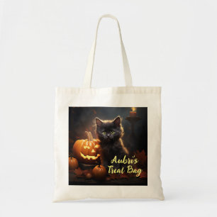 Cute Kittens with Pumpkins Tote Bag