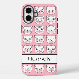 Cute Kitties iPhone 16 Plus Case