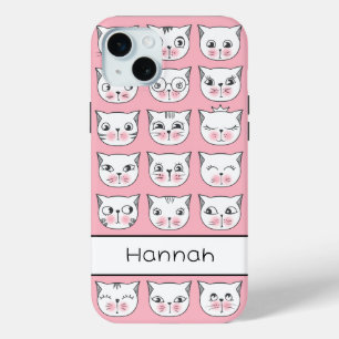 Cute Kitties iPhone 15 Mini Case