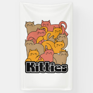 Cute Kitties Design - Adorable Cat Art Banner