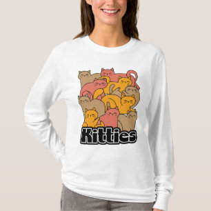 Cute Kitties Design - Adorable Cat Art T-Shirt