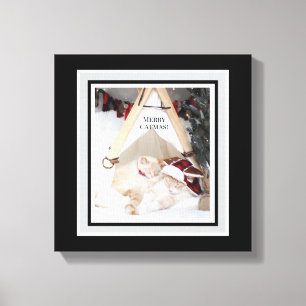 Cute Kitties Merry Catmas Christmas Canvas 