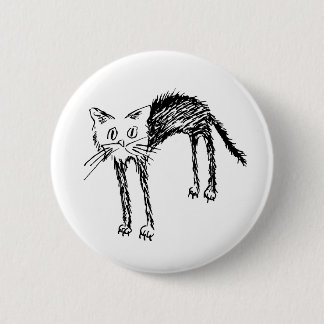 Cute Kitty 6 Cm Round Badge