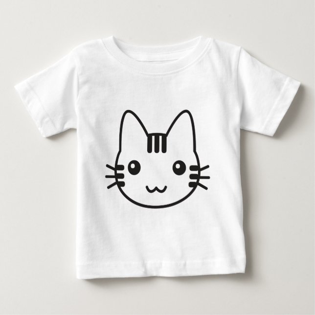 Cute Kitty Baby T-Shirt (Front)