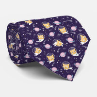 Cute Kitty Cat Astronauts Pattern