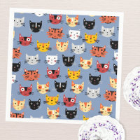 Cute Kitty Cat Blue