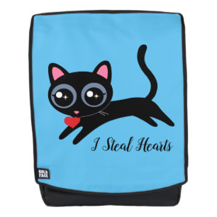 Cute Kitty Cat I Steal Hearts Gift for Girls Backpack