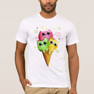 Cute Kitty Cat Ice Cream T-Shirt