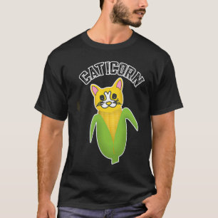 Cute Kitty Cat love Corn Caticorn T-Shirt