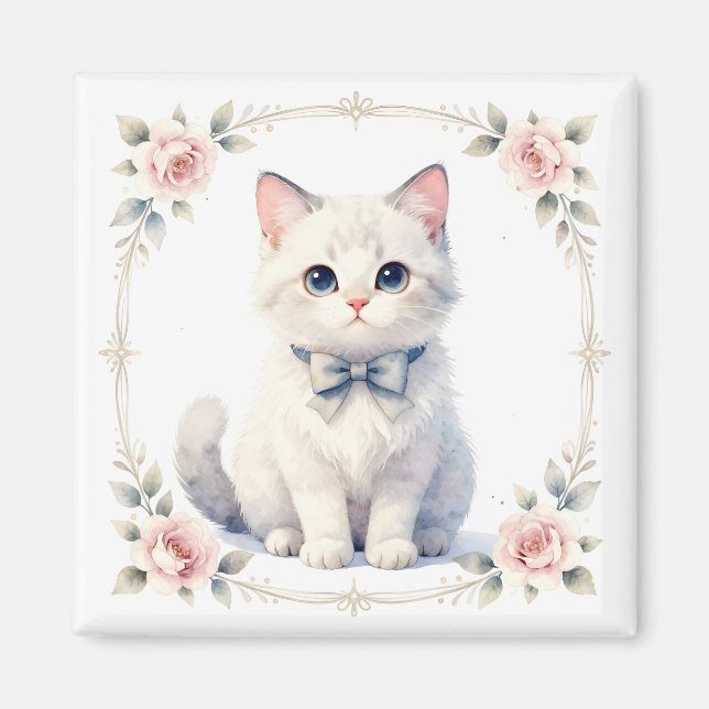 cute kitty cat magnet (Front)
