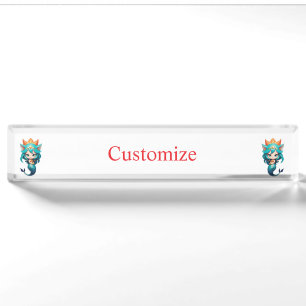 Cute Kitty Cat Mermaid Thunder_Cove Nameplate