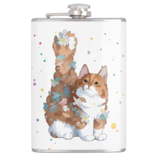Cute Kitty Cat Pet Animal Hip Flask