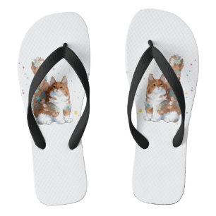 Cute Kitty Cat Pet Animal Jandals
