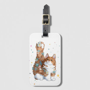Cute Kitty Cat Pet Animal Luggage Tag
