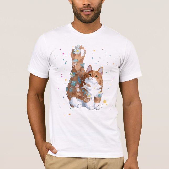 Cute Kitty Cat Pet Animal  T-Shirt (Front)