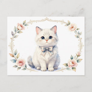 cute kitty cat postcard