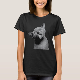 Cute Kitty Cat Sticking Out His Tongue At You Anim T-Shirt