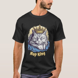 Cute Kitty Cat Wearing a Crown Pet Kitten Animal T-Shirt