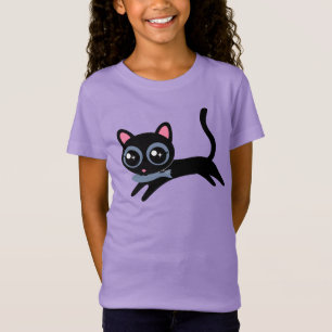 Cute Kitty Cat with Fish T-Shirt