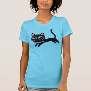 Cute Kitty Cat with Fish T-Shirt