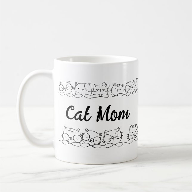 Cute Kitty Cats  Cat Mum Coffee Mug (Left)