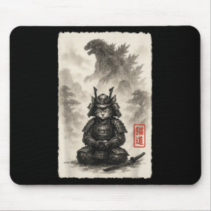 Cute Kitty Catzilla Angry Kaiju Anime Cat Monster  Mouse Pad