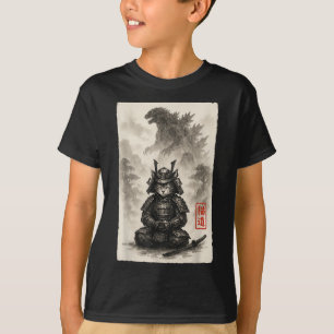Cute Kitty Catzilla Angry Kaiju Anime Cat Monster T-Shirt