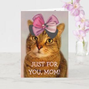Cute Kitty For Mum Birthday Card