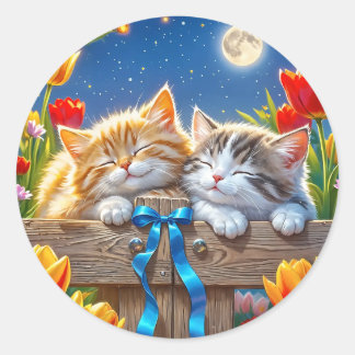 Cute kitty friends stickers