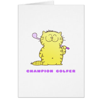 Cute Kitty Golfer