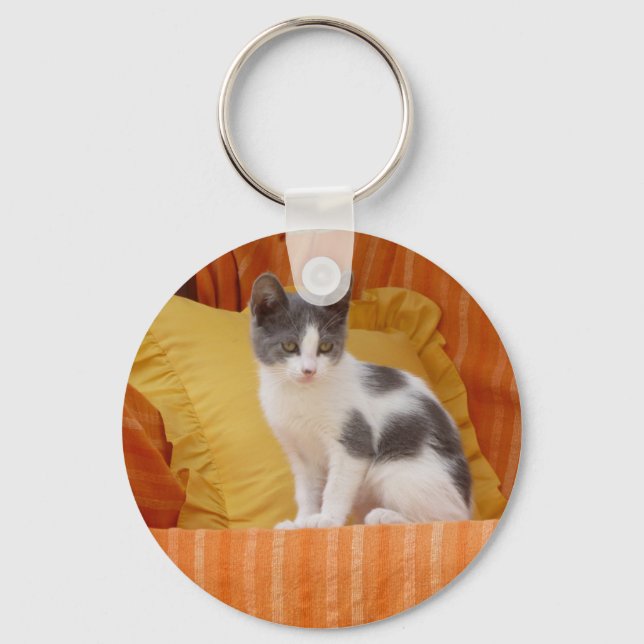 Cute Kitty Key Ring (Front)