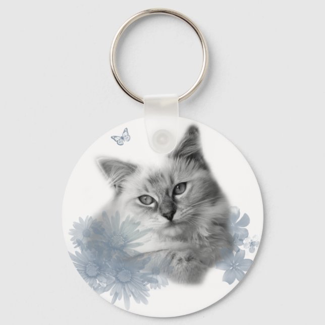 cute kitty keychain (Front)