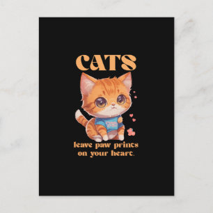 cute kitty love postcard