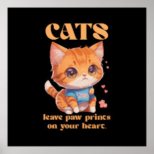 cute kitty love poster