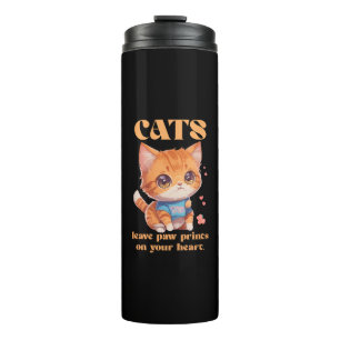 cute kitty love thermal tumbler