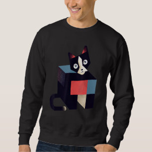 Cute kitty meow playful cat portrait kitten cat sweatshirt