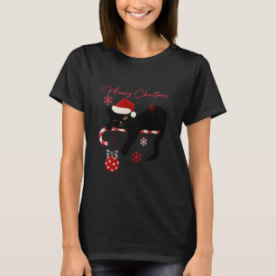 Cute Kitty Merry Christmas Meowy Cat Lover Funny X T-Shirt