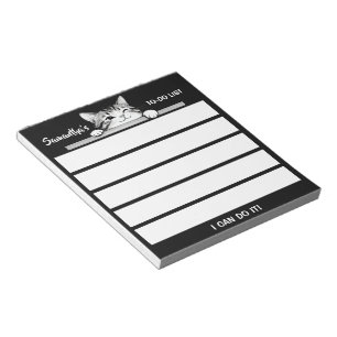 Cute Kitty Minimalistic Design - CAT 2 Notepad