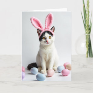 Cute Kitty Pastel Spring Card