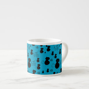 Cute kitty pattern espresso cup