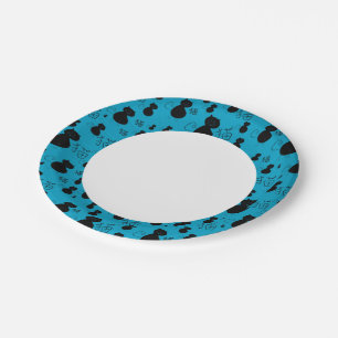 Cute kitty pattern paper plate