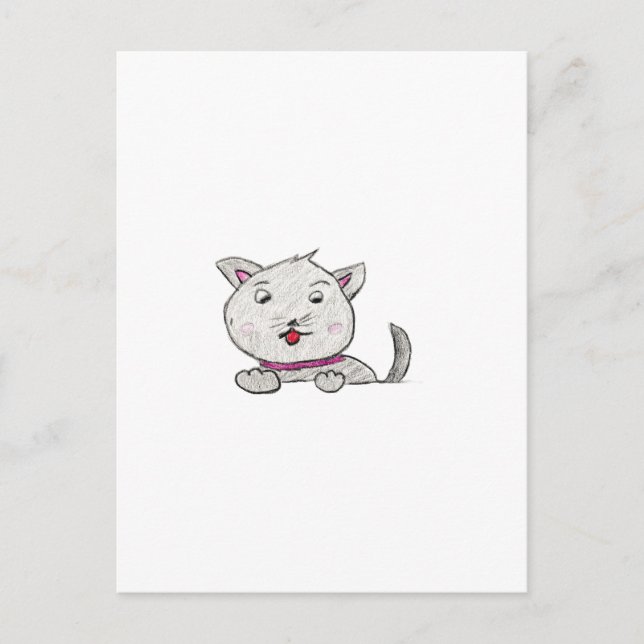 Cute Kitty  Postcard (Front)