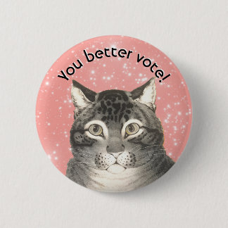 Cute Kitty Voting Button