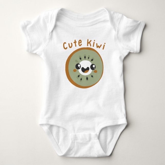 Cute kiwi baby bodysuit (Front)
