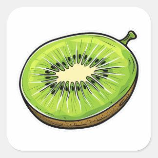 Cute Kiwi Fruit Sticker - Fresh and Fun!