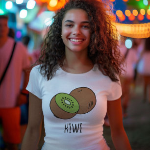 cute kiwi green summer aesthetic T-Shirt
