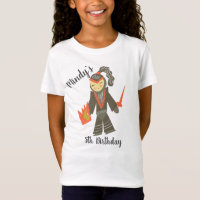 Cute knight Doodle Party Birthday T-Shirt