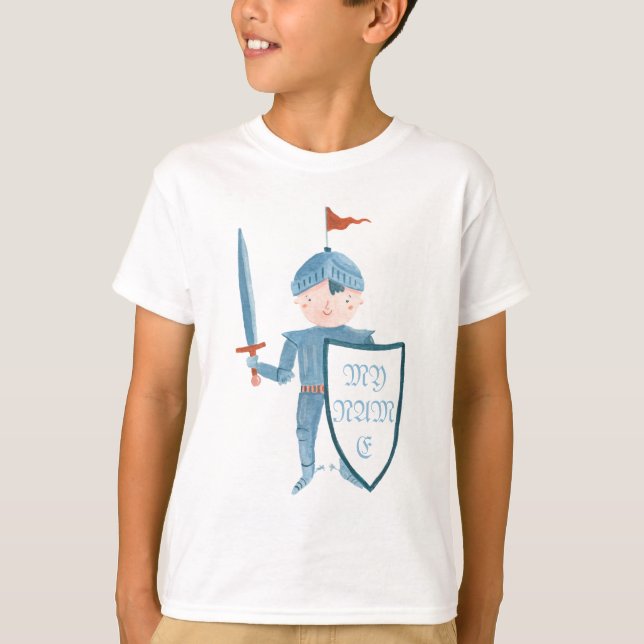 Cute knight personalised T-Shirt (Front)