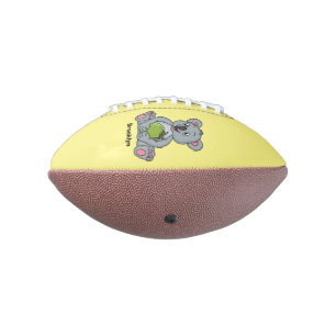 Cute koala and coconut cartoon illustration football